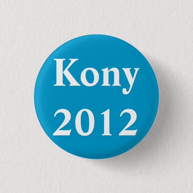 Kony 2012 3 cm round badge (Front)