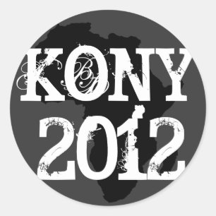 Kony 2012 classic round sticker