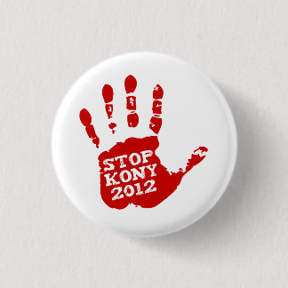 Kony 2012 Handprint Stop Joseph Kony 3 Cm Round Badge