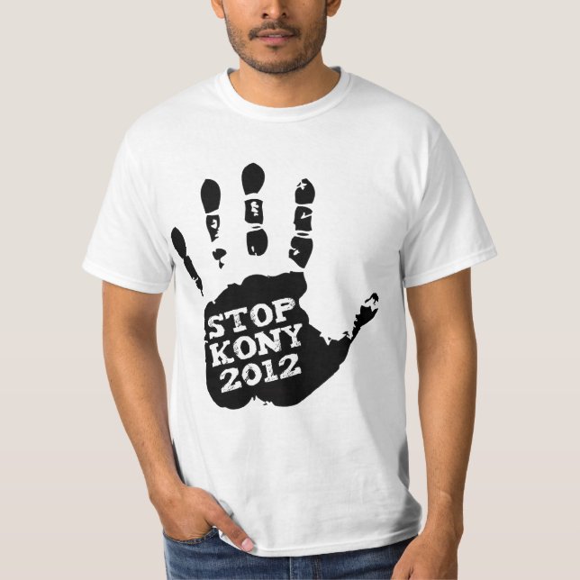 Kony 2012 Stop Joseph Kony Hand T-Shirt (Front)