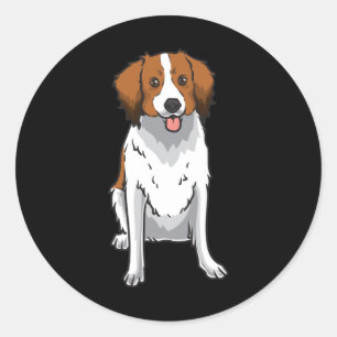 Kooikerhondje Classic Round Sticker