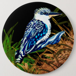 Kookaburra  6 cm round badge