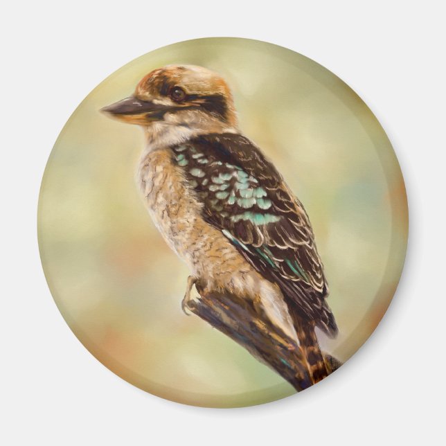 Kookaburra - Australian Bird Art Magnet (Front)