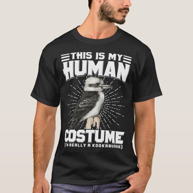 Kookaburra Australian Bird watcher laughing Bird F T-Shirt (Front)