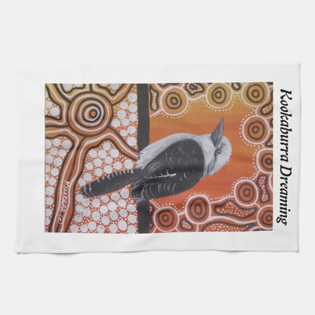 Kookaburra Dreaming MoJo Kitchen Town Tea Towel (Horizontal)