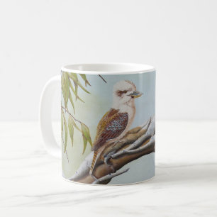 Kookaburra in a gumtree art Australian Coffee Mug