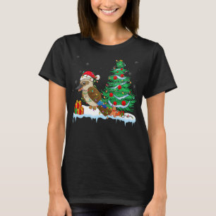 Kookaburra Lover Christmas Kookaburra Wearing Sant T-Shirt