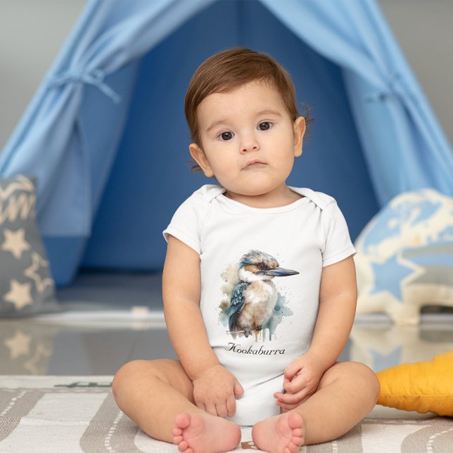Kookaburra on a Branch, custom Baby Bodysuit (Creator Uploaded)