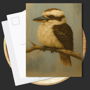 Kookaburra Postcard Australian Bird Art Print