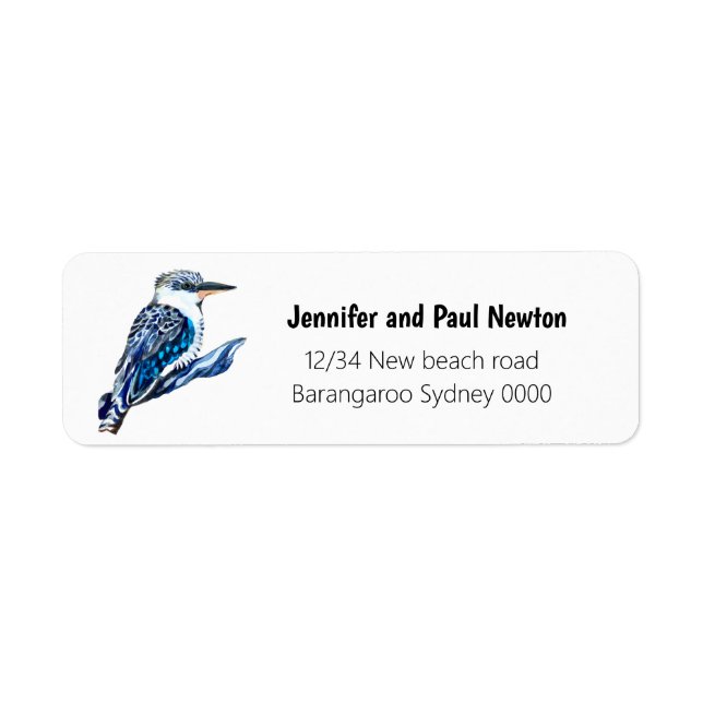 Kookaburra return address label (Front)