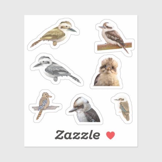 Kookaburra Stickers (Sheet)