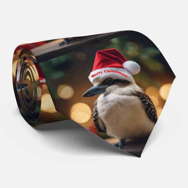 "Kookaburras' Christmas Cheer" Tie (Rolled)