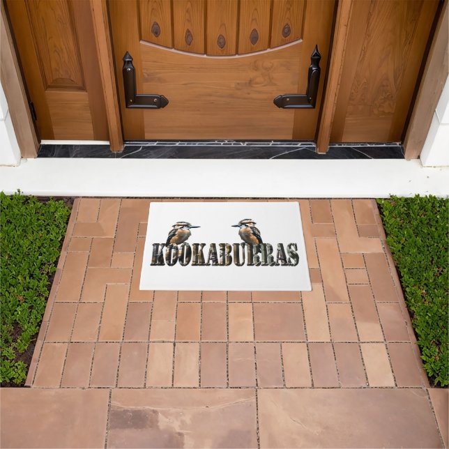 Kookaburras Is The Word Made With Kookaburras, Doormat (Outdoor)