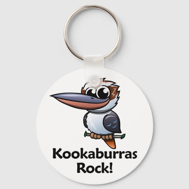 Kookaburras Rock! Key Ring (Front)