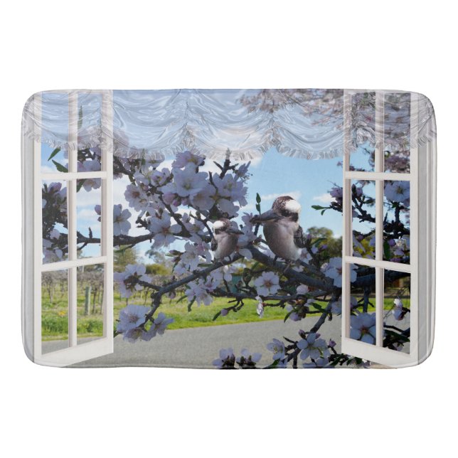 Kookaburras Through My Window, Bath Mat (Front)