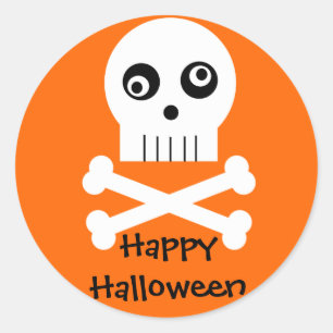 Kooky Googley Eyed Skull Halloween Stickers