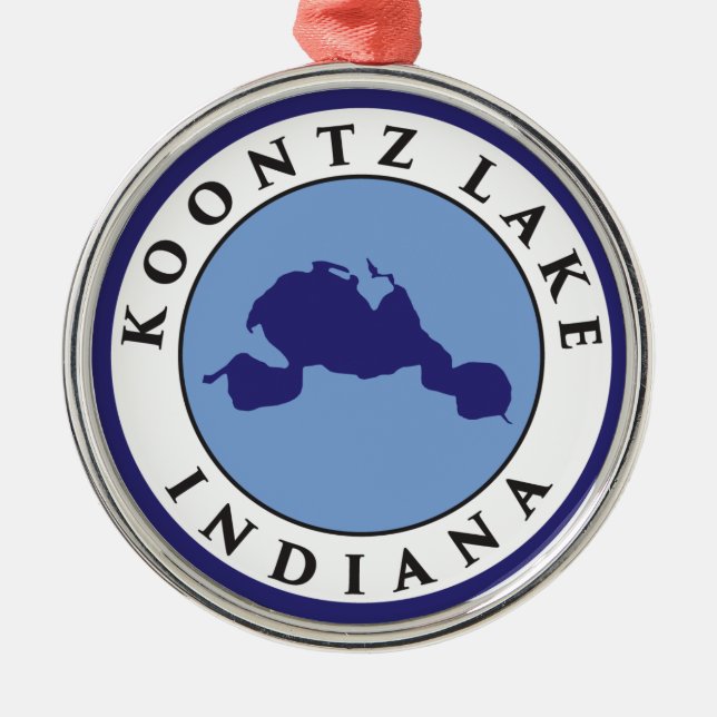 Koontz Lake, Indiana Metal Tree Decoration (Front)