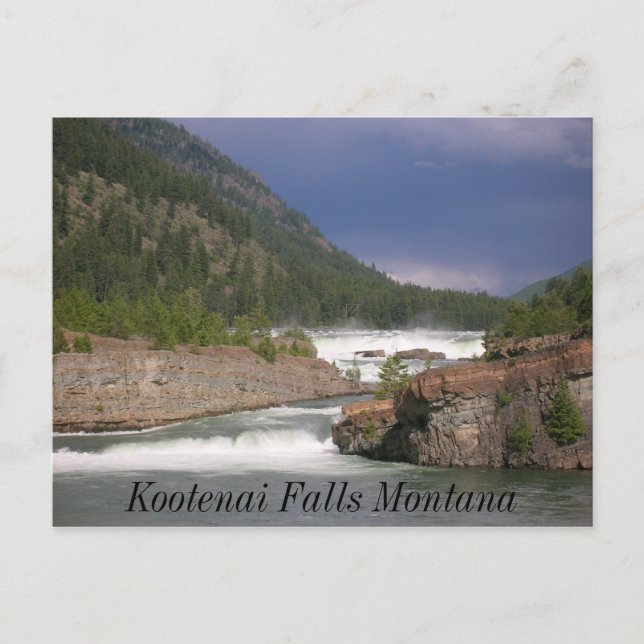 Kootenai Falls Montana Postcard (Front)