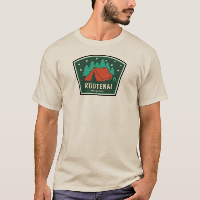Kootenai National Forest Camping T-Shirt (Front)