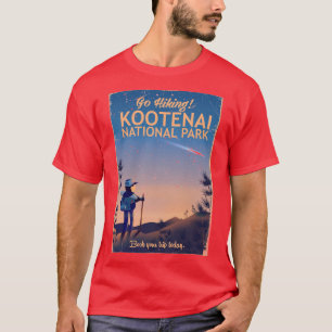 Kootenai National park Hiking travel poster T-Shirt