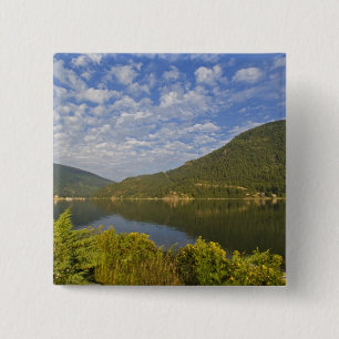 Kootenay Lake in Nelson British Columbia 15 Cm Square Badge