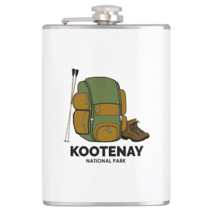 Kootenay National Park Backpack Hip Flask