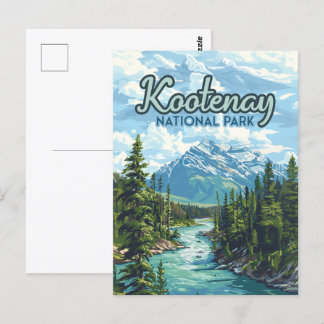 Kootenay National Park Canada British Columbia Postcard