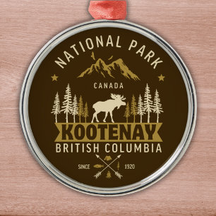 Kootenay National Park Canada Metal Tree Decoration