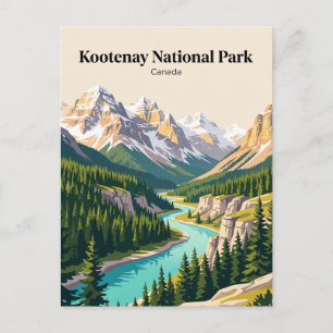 Kootenay National Park Canada Postcard