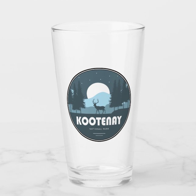 Kootenay National Park Deer Glass (Front)
