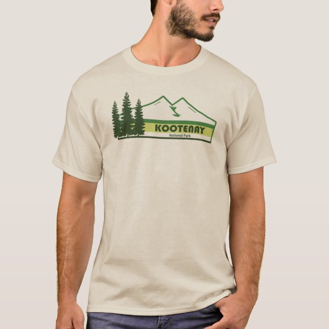 Kootenay National Park Green Stripes T-Shirt (Front)