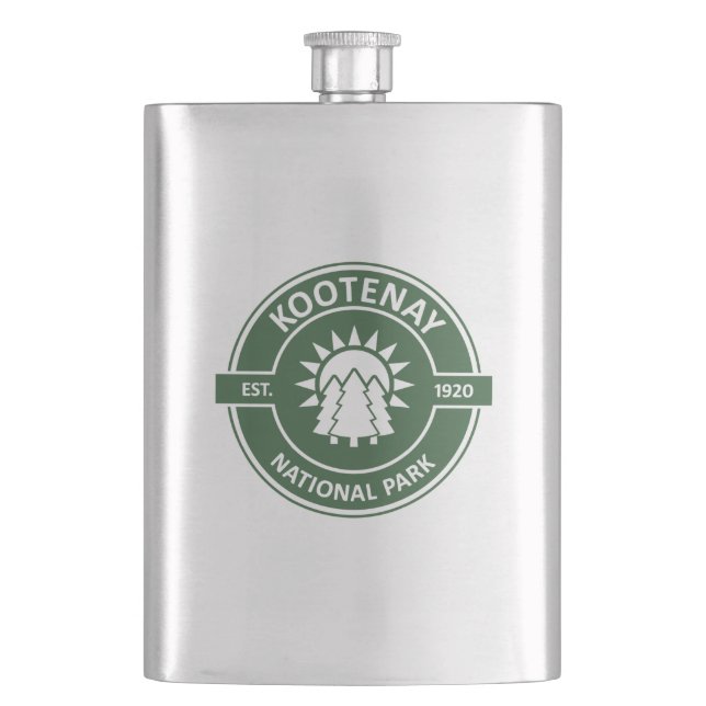 Kootenay National Park Hip Flask (Front)