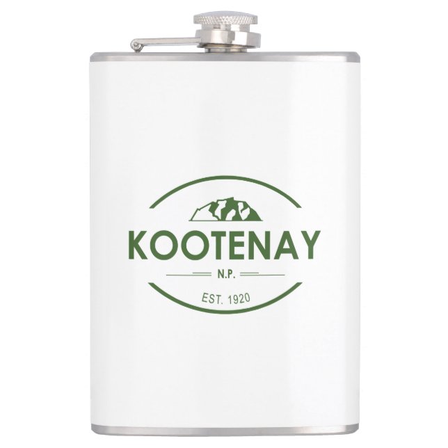 Kootenay National Park Hip Flask (Front)
