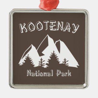 Kootenay National Park Metal Tree Decoration