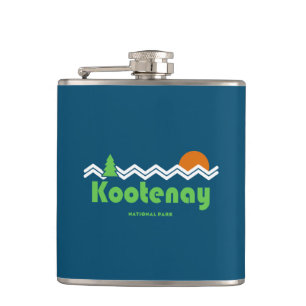 Kootenay National Park Retro Hip Flask
