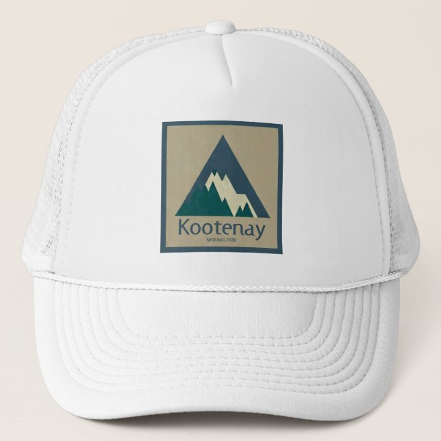 Kootenay National Park Rustic Trucker Hat (Front)