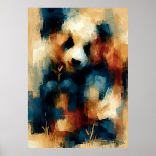 Kopanda Bamboo Pause Cute Baby Panda Kawaii Art Poster