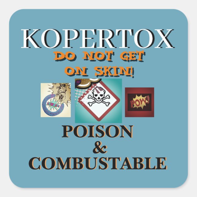 KOPERTOX LABLE FOR SPRAY BOTTLE SQUARE STICKER (Front)