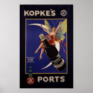 Kopke's Ports Vintage Ad Poster