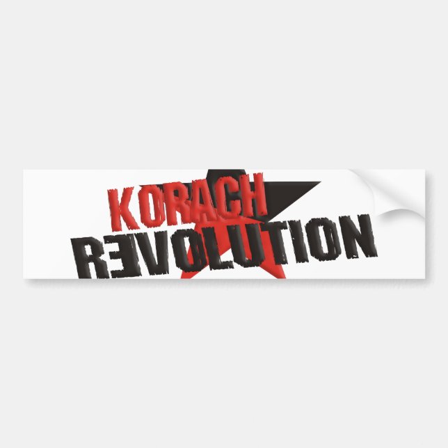 Korach Revolution Bumper Sticker (Front)