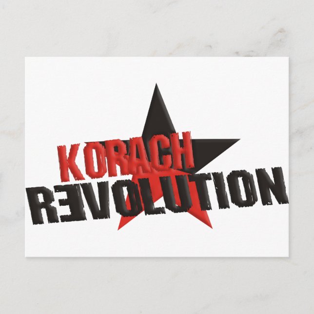 Korach Revolution Postcard (Front)