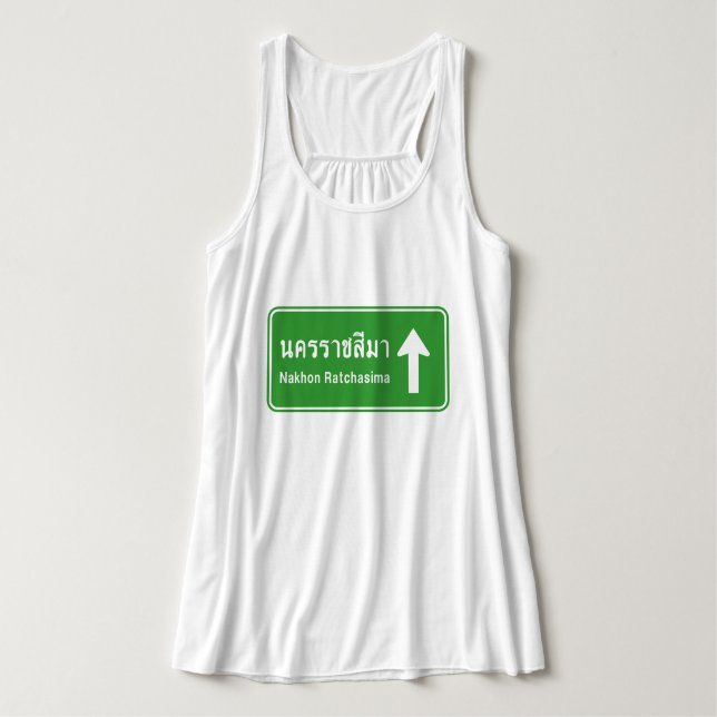Korat Ahead ⚠ Thai Highway Traffic Sign ⚠ Singlet (Design Front)