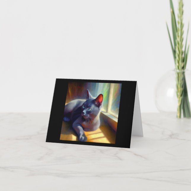 Korat Cat  Card (Front)