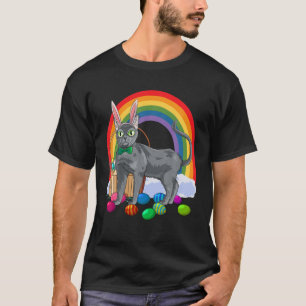 Korat Cat Easter Eggs Bunny T-Shirt