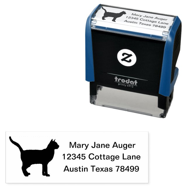 Korat Cat Personalised  Self-inking Stamp (In Situ)