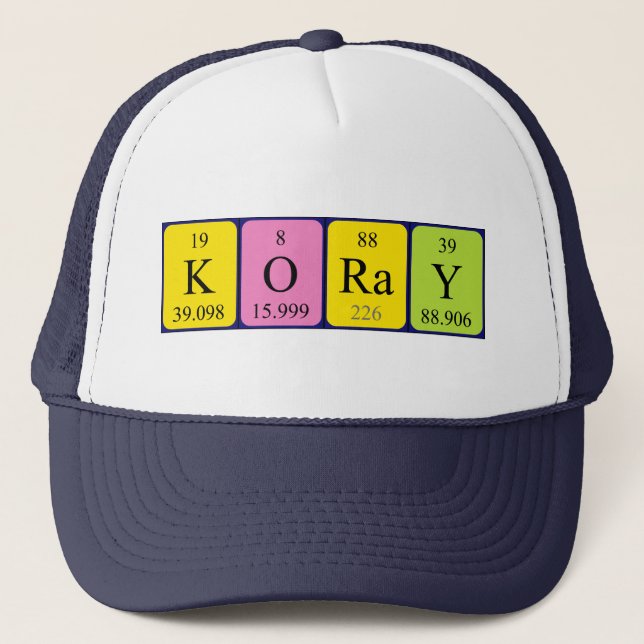 Koray periodic table name hat (Front)