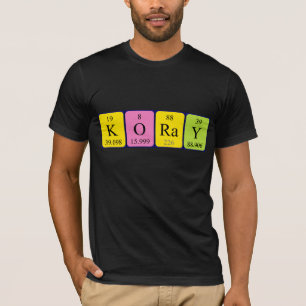 Koray periodic table name shirt