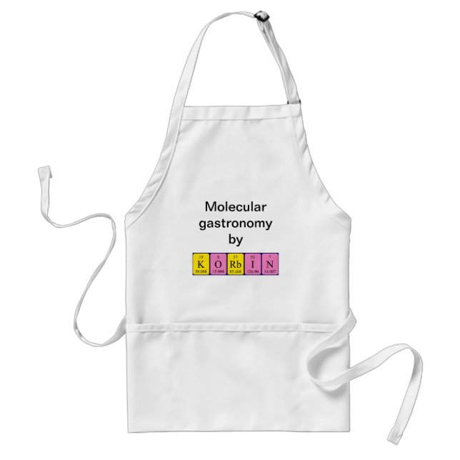 Korbin periodic table name apron (Front)