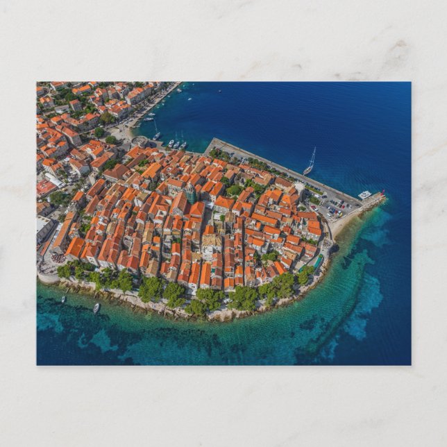 Korcula Croatia Postcard (Front)