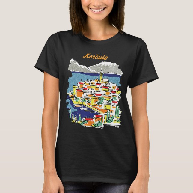 Korcula, Drawing T-Shirt (Front)